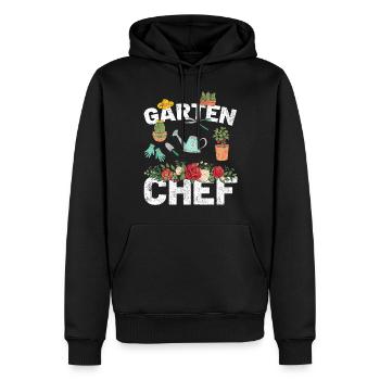 Gärtner - Garten Chef lustige Geschenkidee - Männer Premium Bio Hoodie - Schwarz - Vorne - Nico (187cm)