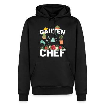 Gartenchef Gärtner Gartenarbeit Hobby Garten - Männer Premium Bio Hoodie - Schwarz - Vorne - Nico (187cm)