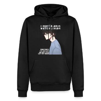 Anime Teenager Junge guckt Anime - Männer Premium Bio Hoodie - Schwarz - Vorne - Nico (187cm)