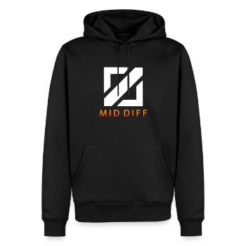 mid diff Tilter tilted gaming - Männer Premium Bio Hoodie - Schwarz - Vorne - Nico (187cm)