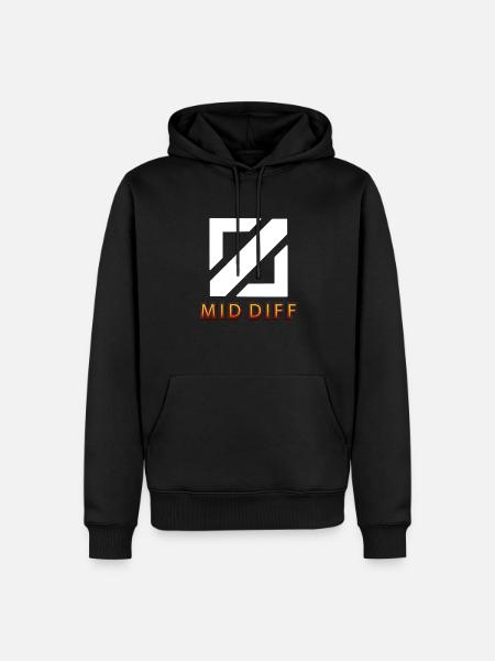 mid diff Tilter tilted gaming - Männer Premium Bio Hoodie - Schwarz