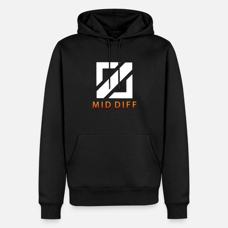 mid diff Tilter tilted gaming - Männer Premium Bio Hoodie - Schwarz