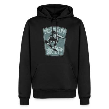Snowboarding Snowboard Vintage - Männer Premium Bio Hoodie - Schwarz - Vorne - Nico (187cm)