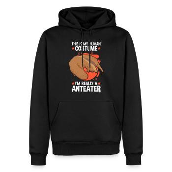 Ameisenbär Kostüm Ameisenfresser Ameisenbär - Männer Premium Bio Hoodie - Schwarz - Vorne - Nico (187cm)