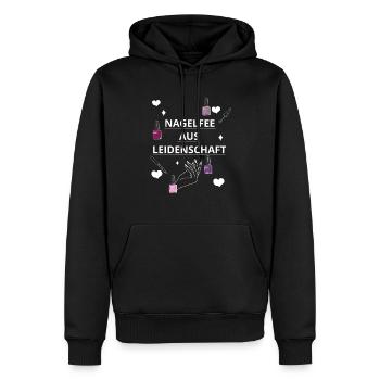 Nagelfee Nageltante Nägel machen - Männer Premium Bio Hoodie - Schwarz - Vorne - Nico (187cm)