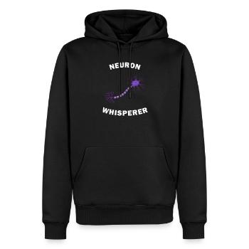 Neuron Whisperer - Männer Premium Bio Hoodie - Schwarz - Vorne - Nico (187cm)