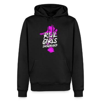 Snowboarding Snowboard Vintage - Männer Premium Bio Hoodie - Schwarz - Vorne - Nico (187cm)