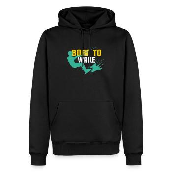 Wakeboard Born To Wake Wakeboarder Wakeboarding - Männer Premium Bio Hoodie - Schwarz - Vorne - Nico (187cm)