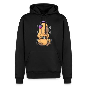 Capybara Nagetier Videospiel Gaming Gamer - Männer Premium Bio Hoodie - Schwarz - Vorne - Nico (187cm)