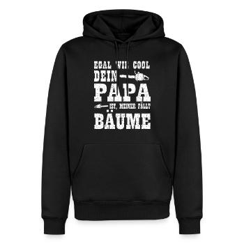 Kind Holzfäller Geburtstag Weihnachten Geschenk - Männer Premium Bio Hoodie - Schwarz - Vorne - Nico (187cm)