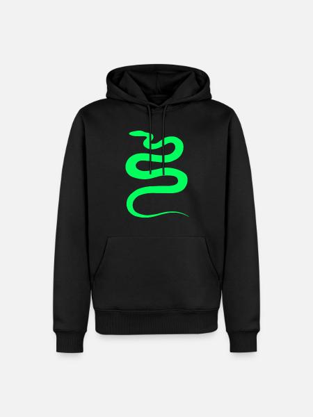 Serpent - Sweat à capuche Premium bio Homme - noir