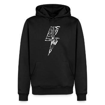Electrician Flash Tool - Männer Premium Bio Hoodie - Schwarz - Vorne - Nico (187cm)