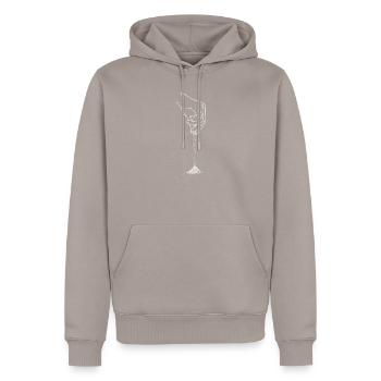 Cuisinier I Épices Cuisine Toque de chef Motif - Sweat à capuche Premium bio Homme - taupe - Devant - Nico (187cm)
