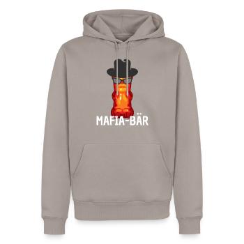 Mafia Gummibärchen Gummibären - Männer Premium Bio Hoodie - Taupe - Vorne - Nico (187cm)