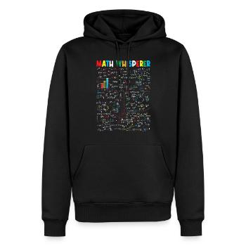 Math Whisperer - Männer Premium Bio Hoodie - Schwarz - Vorne - Nico (187cm)