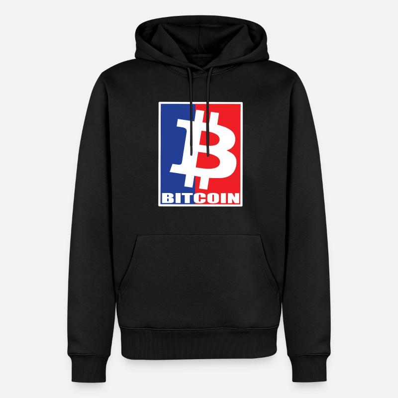 Bitcoin - Männer Premium Bio Hoodie - Schwarz