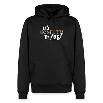 Konfetti Karneval Fasnacht Fasching Jeck - Männer Premium Bio Hoodie - Schwarz - Vorne - Nico (187cm)