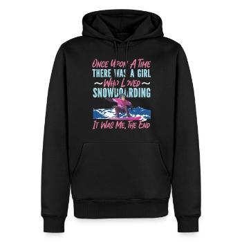 Snowboard Snowboard Girl Une fois - Sweat à capuche Premium bio Homme - noir - Devant - Nico (187cm)
