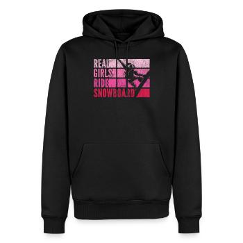 Snowboarding Snowboard Vintage - Männer Premium Bio Hoodie - Schwarz - Vorne - Nico (187cm)