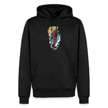 Plumber I guild heating engineer motif for plumber - Men’s Premium Organic Hoodie - black - Front - Nico (187cm)