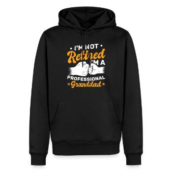 I'm Not Retired I'm A Professional Granddad - Männer Premium Bio Hoodie - Schwarz - Vorne - Nico (187cm)