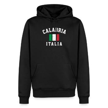 Calabria, italy italian - Männer Premium Bio Hoodie - Schwarz - Vorne - Nico (187cm)