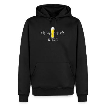Bier Pils Weizen IPA lustiges Geschenk für Trinker - Männer Premium Bio Hoodie - Schwarz - Vorne - Nico (187cm)