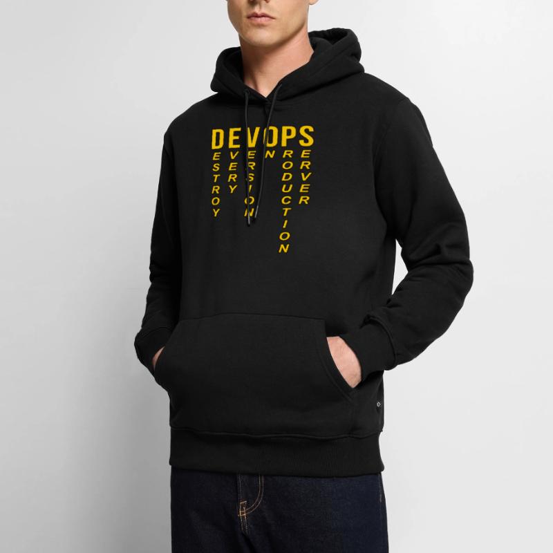 Devops Definition of Technical Computer Men’s Premium Organic Hoodie