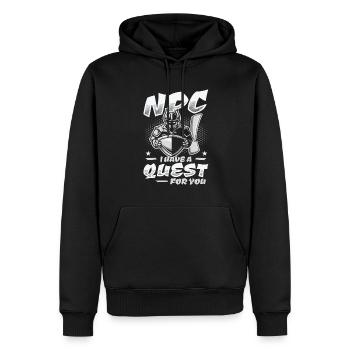 Brettspiele Roleplaying Quest NPC - Männer Premium Bio Hoodie - Schwarz - Vorne - Nico (187cm)