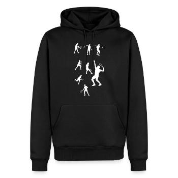 Tennis Tennis Player Raquette de tennis Cadeau - Sweat à capuche Premium bio Homme - noir - Devant - Nico (187cm)