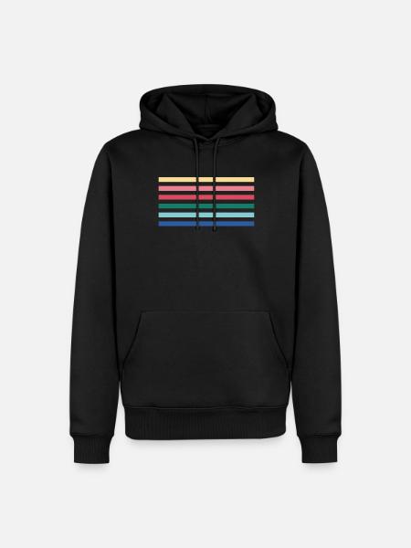 Rainbow - Men’s Premium Organic Hoodie - black