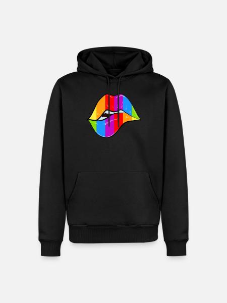 Rainbow - Men’s Premium Organic Hoodie - black
