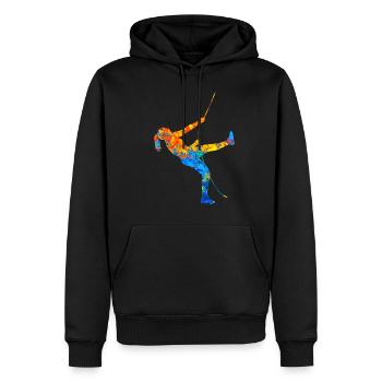 Escalade de bloc Grimpeurs Escalade de bloc Escalade de bloc - Sweat à capuche Premium bio Homme - noir - Devant - Nico (187cm)