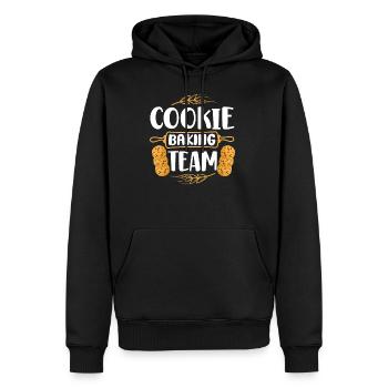 Bake Baking Cookie Team Cookie - Men’s Premium Organic Hoodie - black - Front - Nico (187cm)