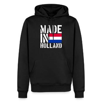 Holland Holländer Lustiger Spruch - Männer Premium Bio Hoodie - Schwarz - Vorne - Nico (187cm)