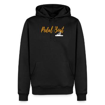 PEDAL BOAT - Männer Premium Bio Hoodie - Schwarz - Vorne - Nico (187cm)