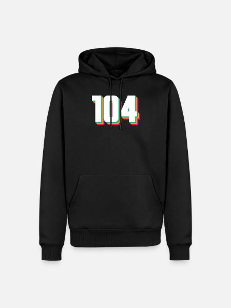 104 - Men’s Premium Organic Hoodie - black
