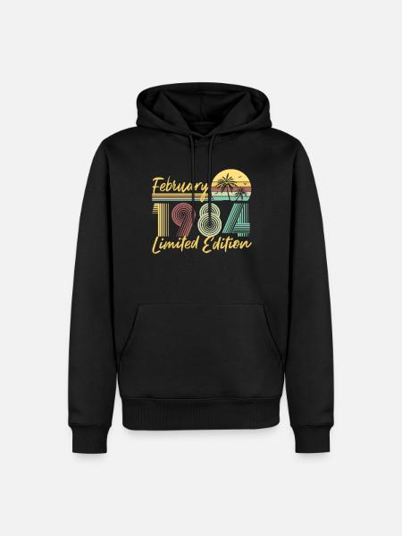 February 1984 Limited Edition - Men’s Premium Organic Hoodie - black