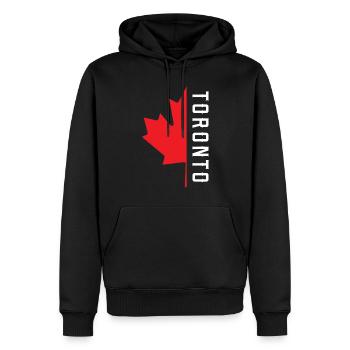 Toronto Canada Kleeblatt - Männer Premium Bio Hoodie - Schwarz - Vorne - Nico (187cm)