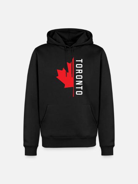 Toronto Canada shamrock - Men’s Premium Organic Hoodie - black