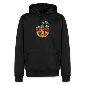 Vietnam I Saigon Roller Pho Bo Reise Motiv für - Männer Premium Bio Hoodie - Schwarz - Vorne - Nico (187cm)