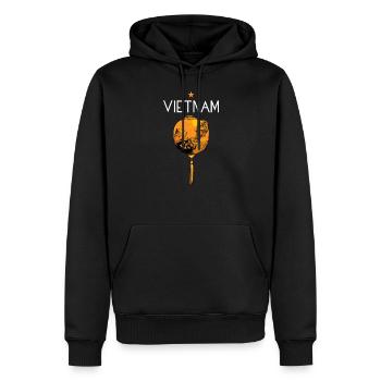 Vietnam I Hanoi Roller Pho Bo Reise Motiv für - Männer Premium Bio Hoodie - Schwarz - Vorne - Nico (187cm)