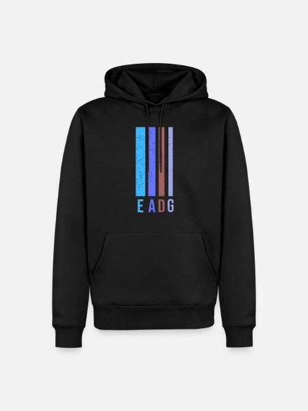 Guitare EADG Bassiste Guitariste - Sweat à capuche Premium bio Homme - noir