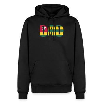 Togo Dad - Männer Premium Bio Hoodie - Schwarz - Vorne - Nico (187cm)