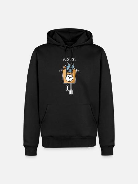 Kuckuck - Männer Premium Bio Hoodie - Schwarz