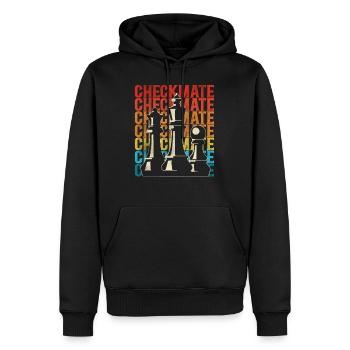 Chess Player Chess Piece Vintage - Männer Premium Bio Hoodie - Schwarz - Vorne - Nico (187cm)