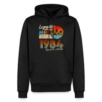 Geburtstag Mann Legendär Seit Mai 1984 - Männer Premium Bio Hoodie - Schwarz - Vorne - Nico (187cm)