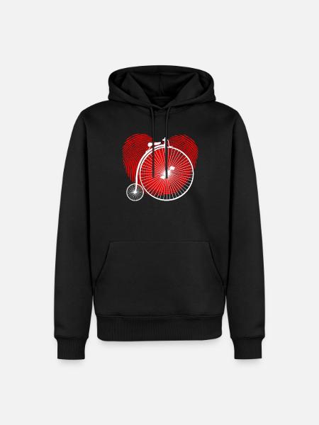 HIGH WHEEL - Men’s Premium Organic Hoodie - black