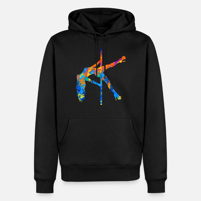 Poledance - Männer Premium Bio Hoodie - Schwarz