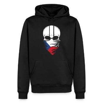 Dia De Los Muertos - Czech Republic Skull - Männer Premium Bio Hoodie - Schwarz - Vorne - Nico (187cm)